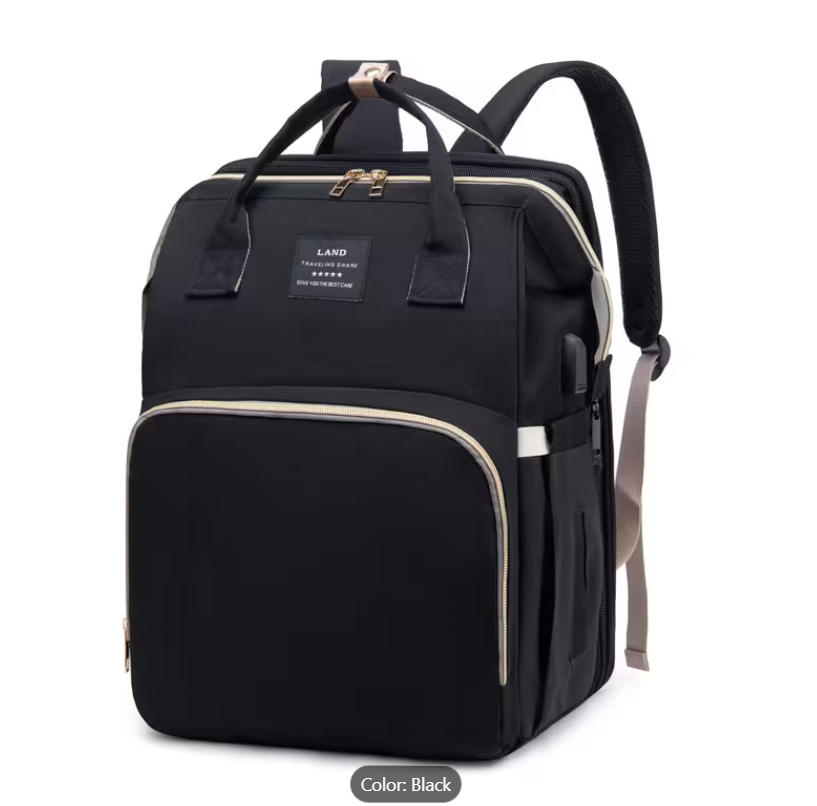 The Ultimate Diaper Backpack Built-In Changing Station!