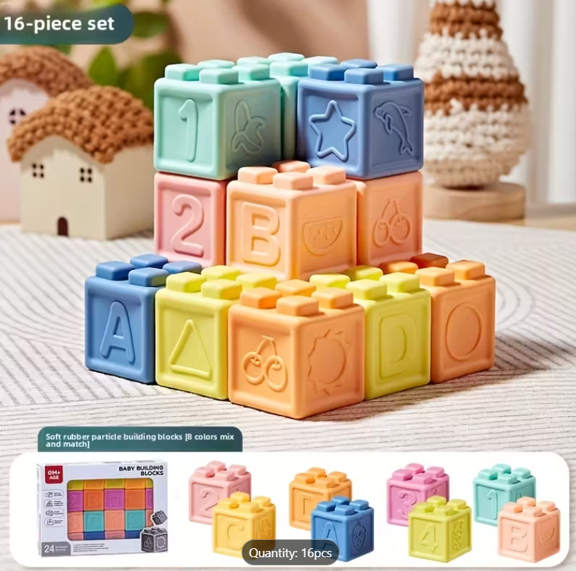 Soft Rubber Building Blocks