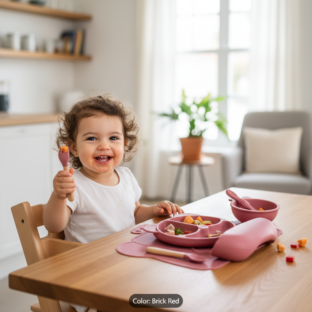 Food-Grade Silicone Kids Plates Silicone