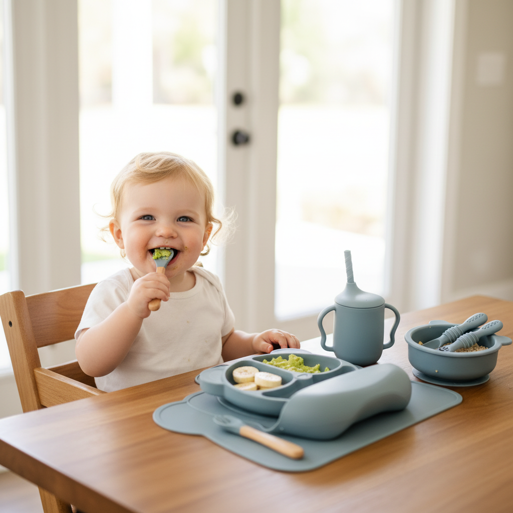 Food-Grade Silicone Kids Plates Silicone