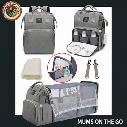 The Ultimate Diaper Backpack Built-In Changing Station!